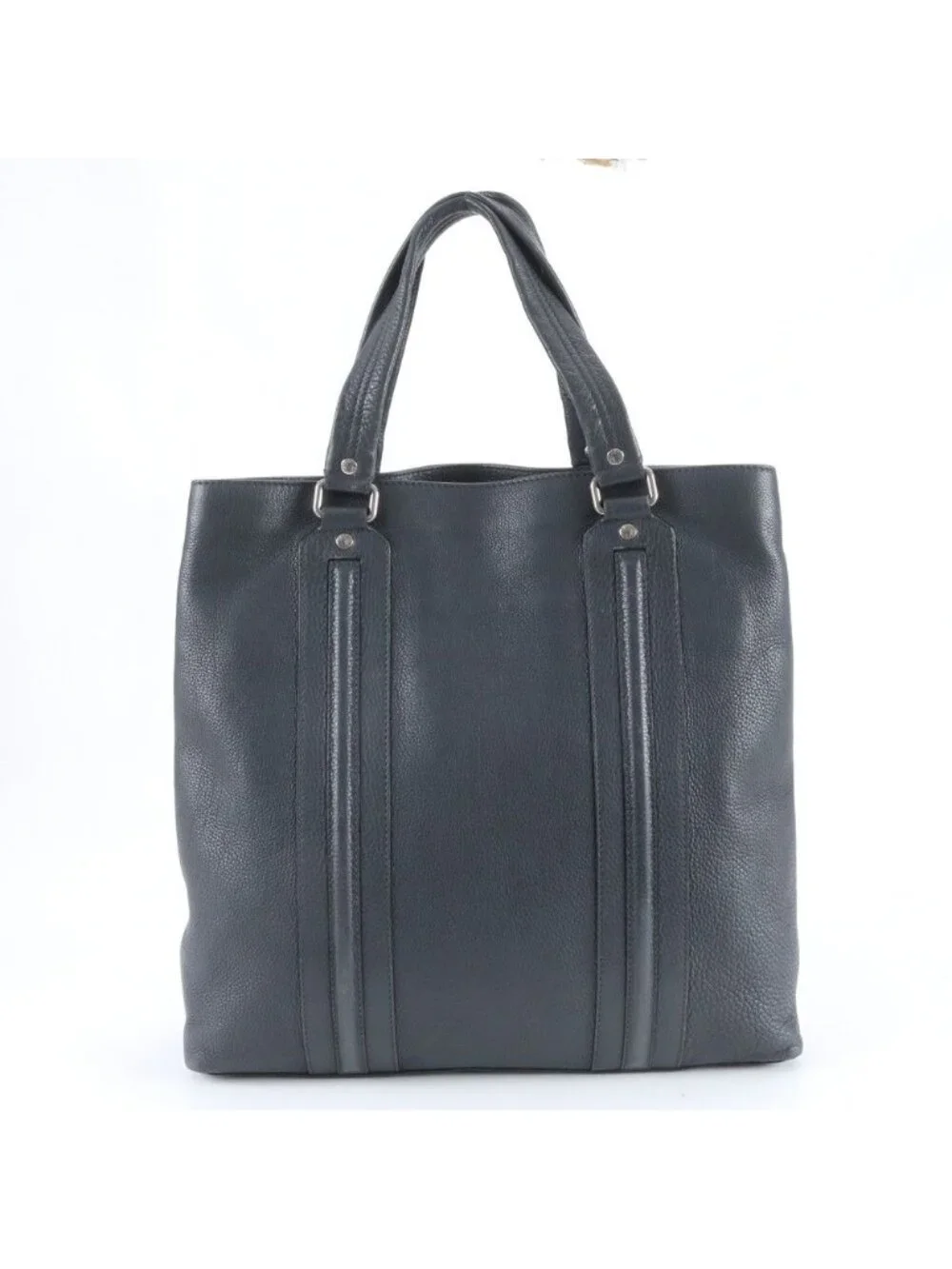 Gucci Leather Tote Shoulder Business Document Black